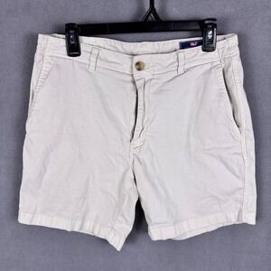 Vineyard Vines Mens Khaki Island Chino Shorts Size 32